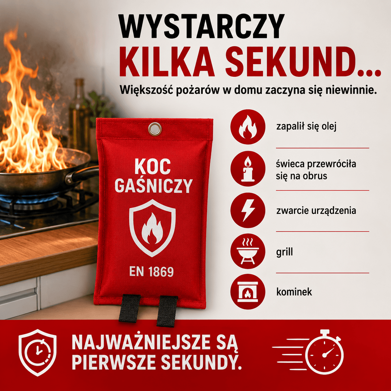 Koc Gaśniczy – Szybka Ochrona Przed Ogniem